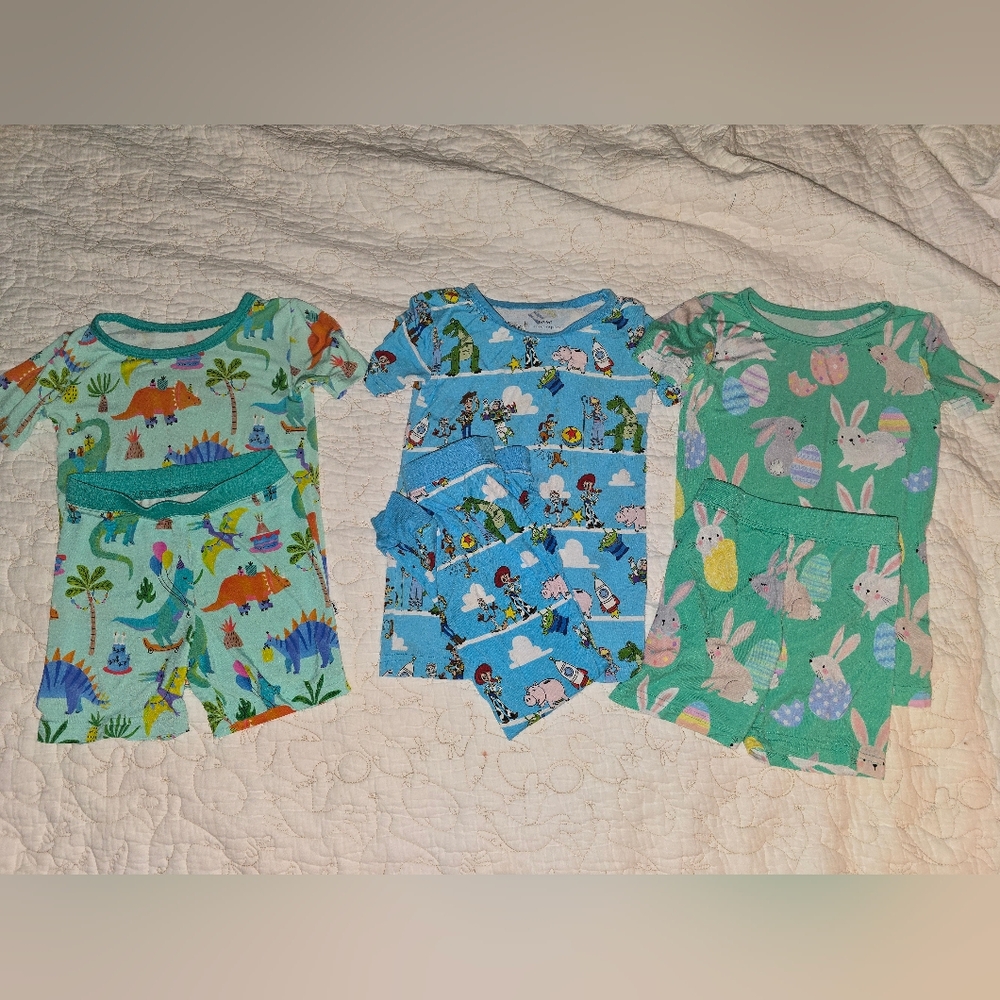 2T Short Sleeve Two Piece Bundle Little Sleepies Brand